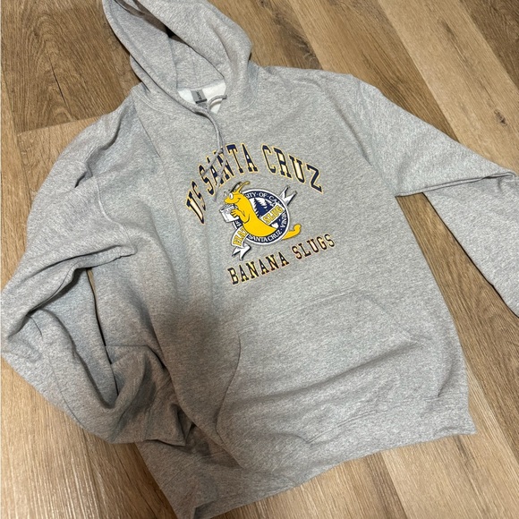 Gildan Other - Pulp Fiction Famous Movie US Santa Cruz Banana Slugs College Logo Design Hoodie